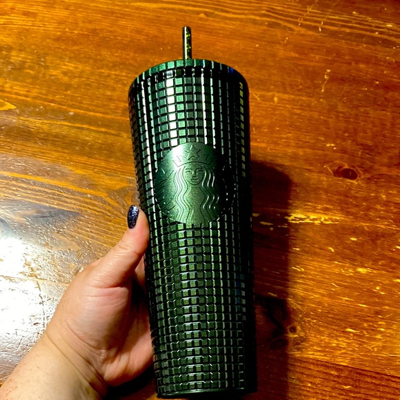 Starbucks Accessories - Starbucks Limited Edition Glitter Holiday Green Grid Venti Tumbler